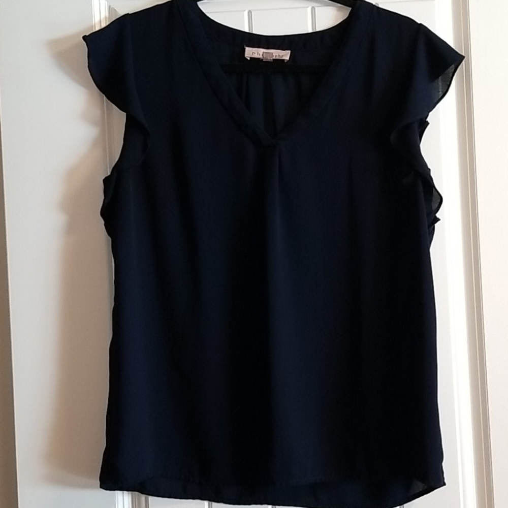 Ruffle Sleeve Blouse